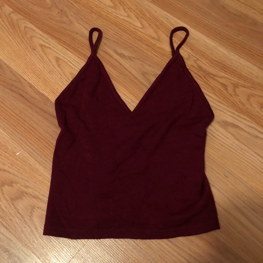Brandy Melville burgundy tank